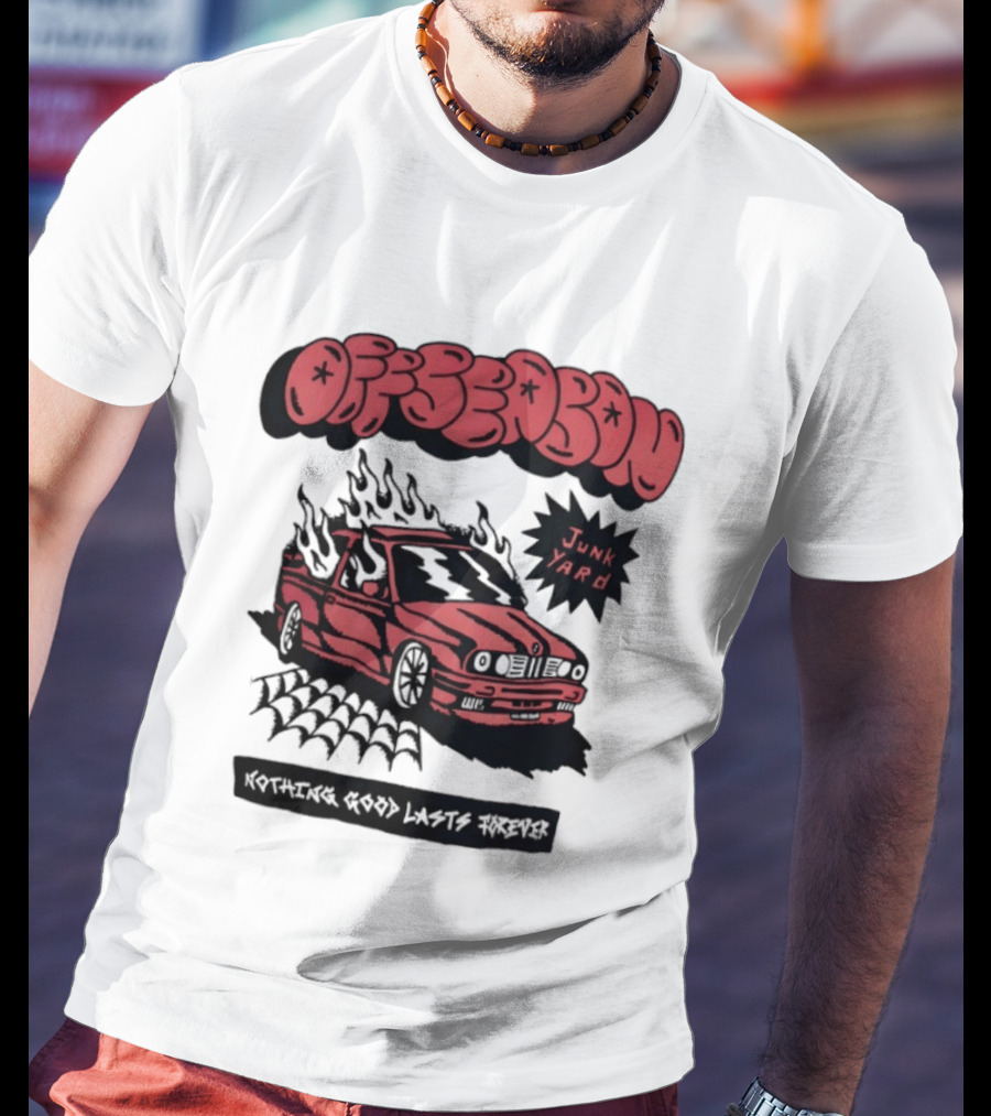 Offseason Junk Yard Nothing Good Lasts Forever Retro Car T-Shirt