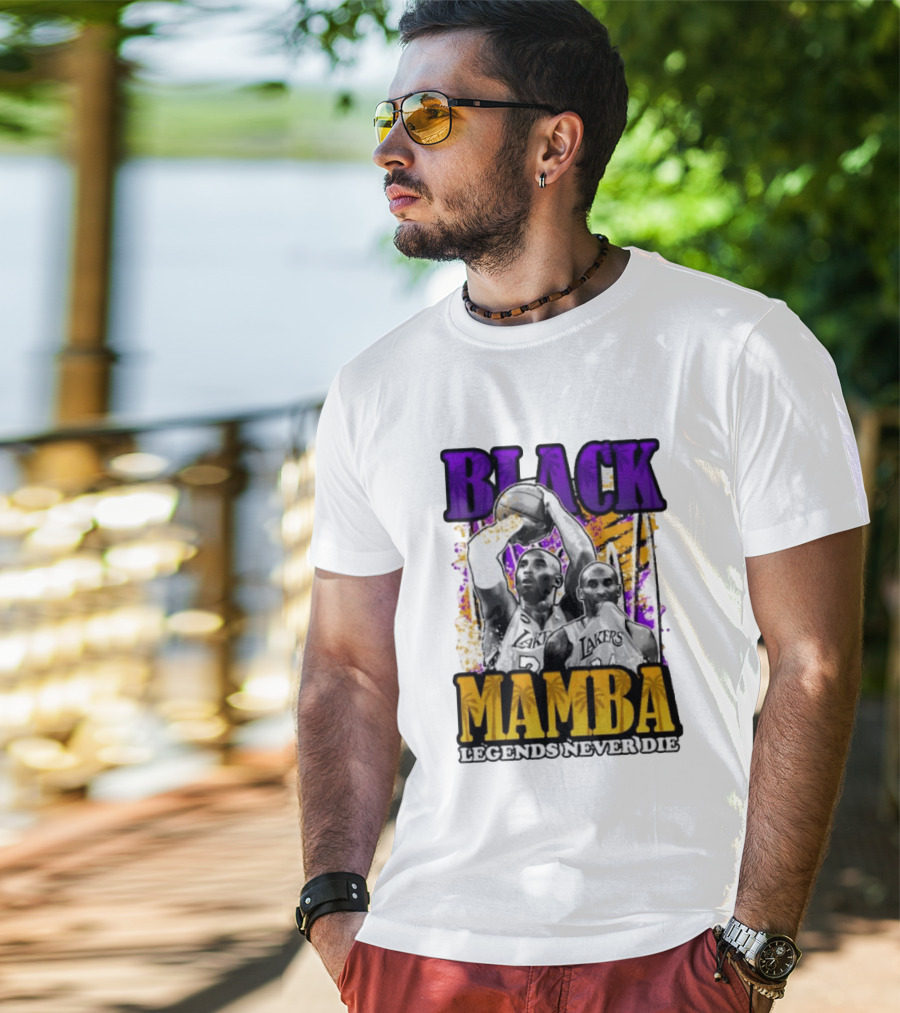Black Mamba Lakers Legends Never Die T-Shirt