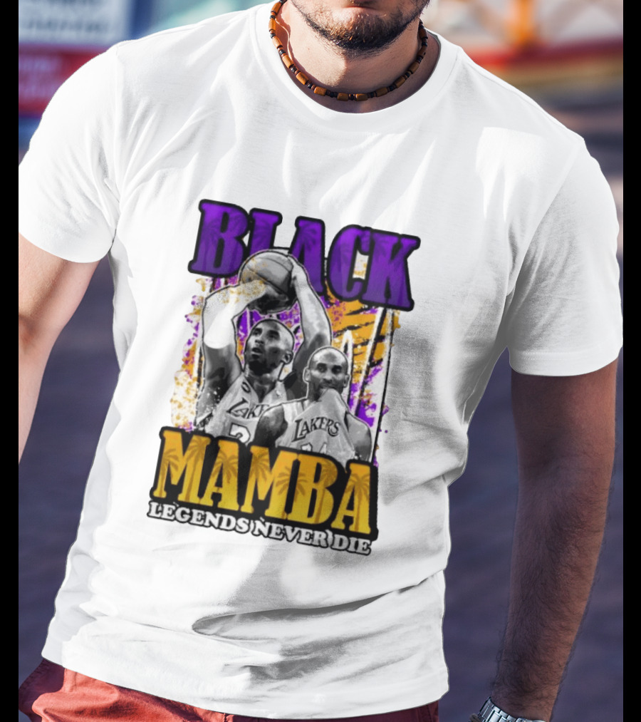 Black Mamba Lakers Legends Never Die T-Shirt