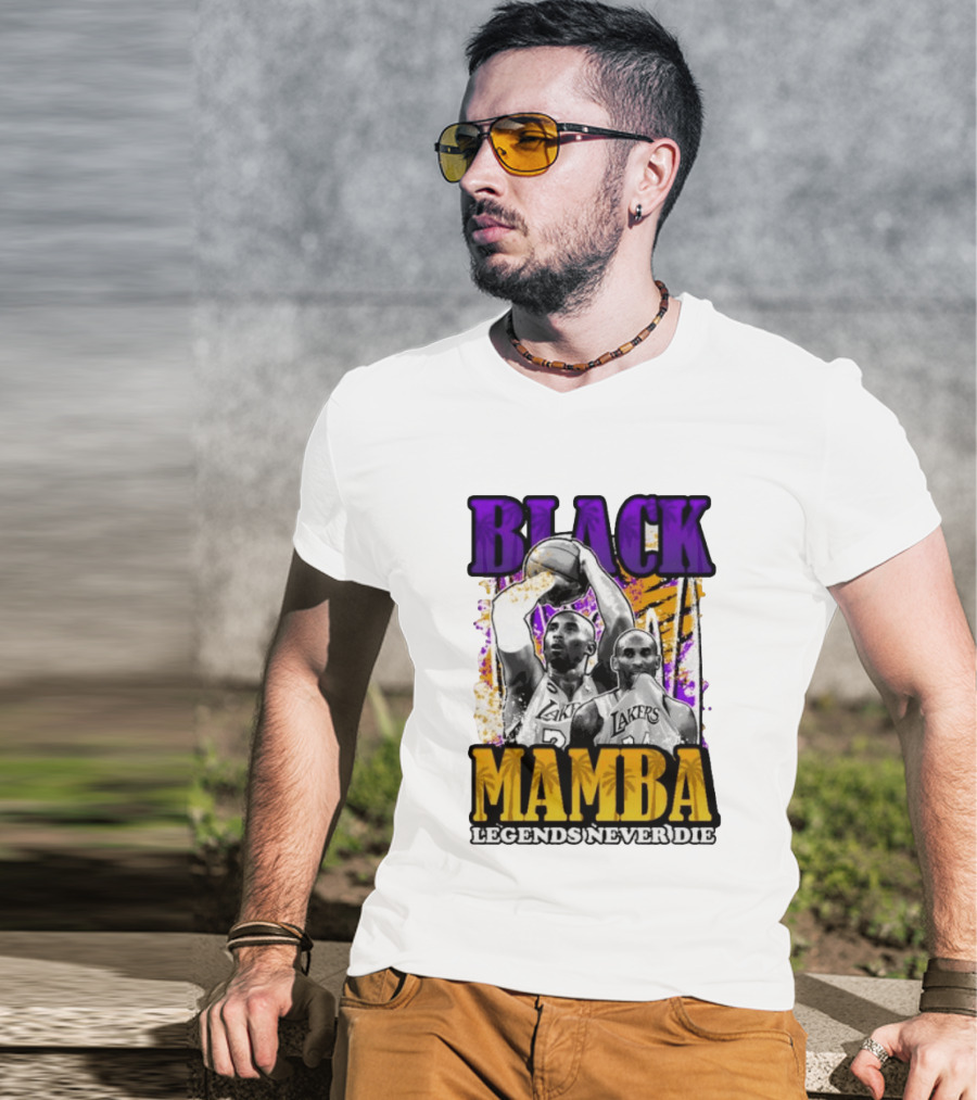 Black Mamba Lakers Legends Never Die T-Shirt