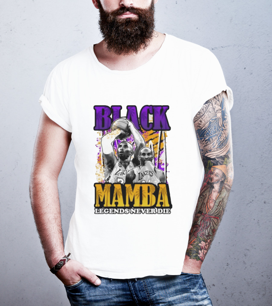 Black Mamba Lakers Legends Never Die T-Shirt