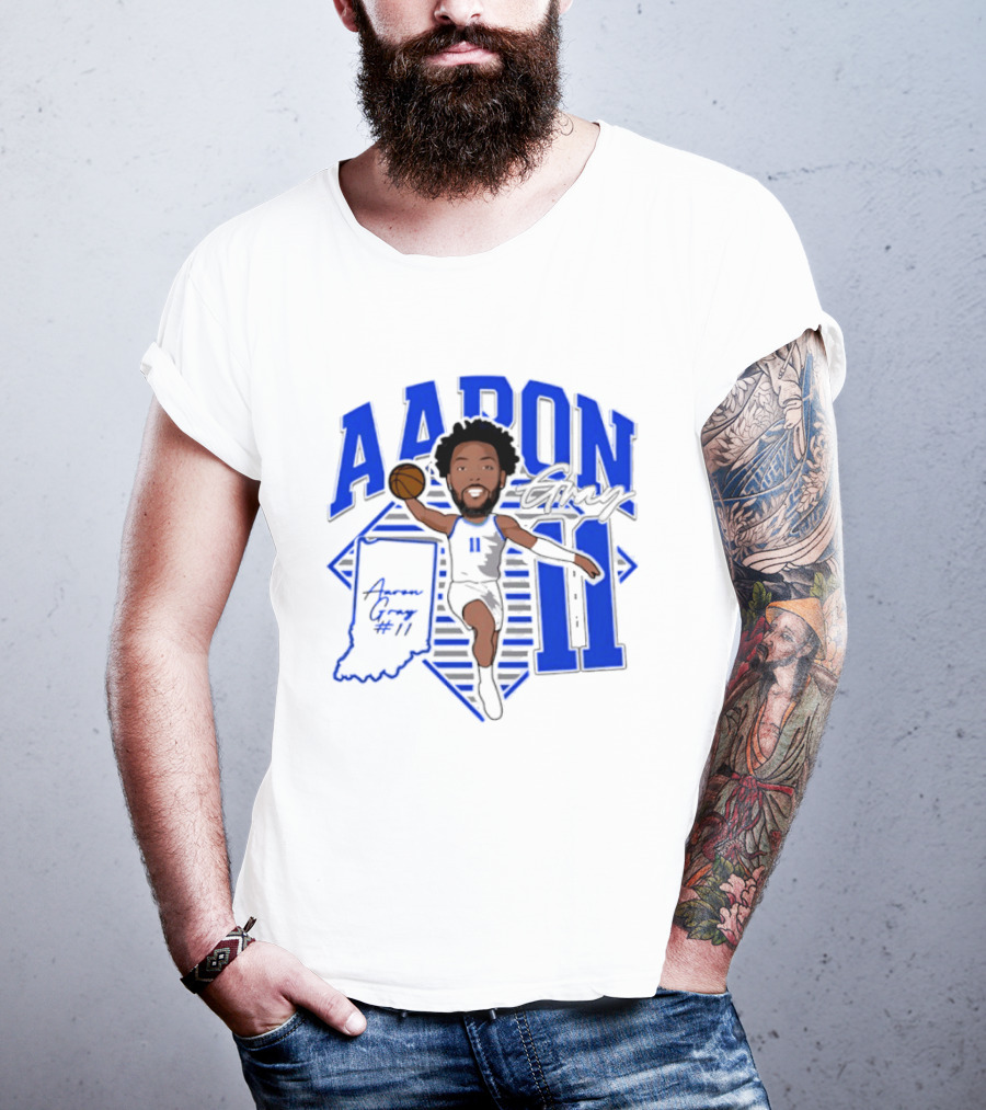 Aaron Gray 11 Basketball New Orleans Hornets Indiana T-Shirt