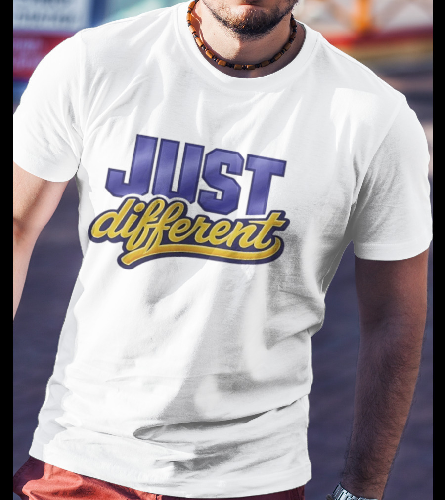 Just Different Blue And Yellow T-Shirt