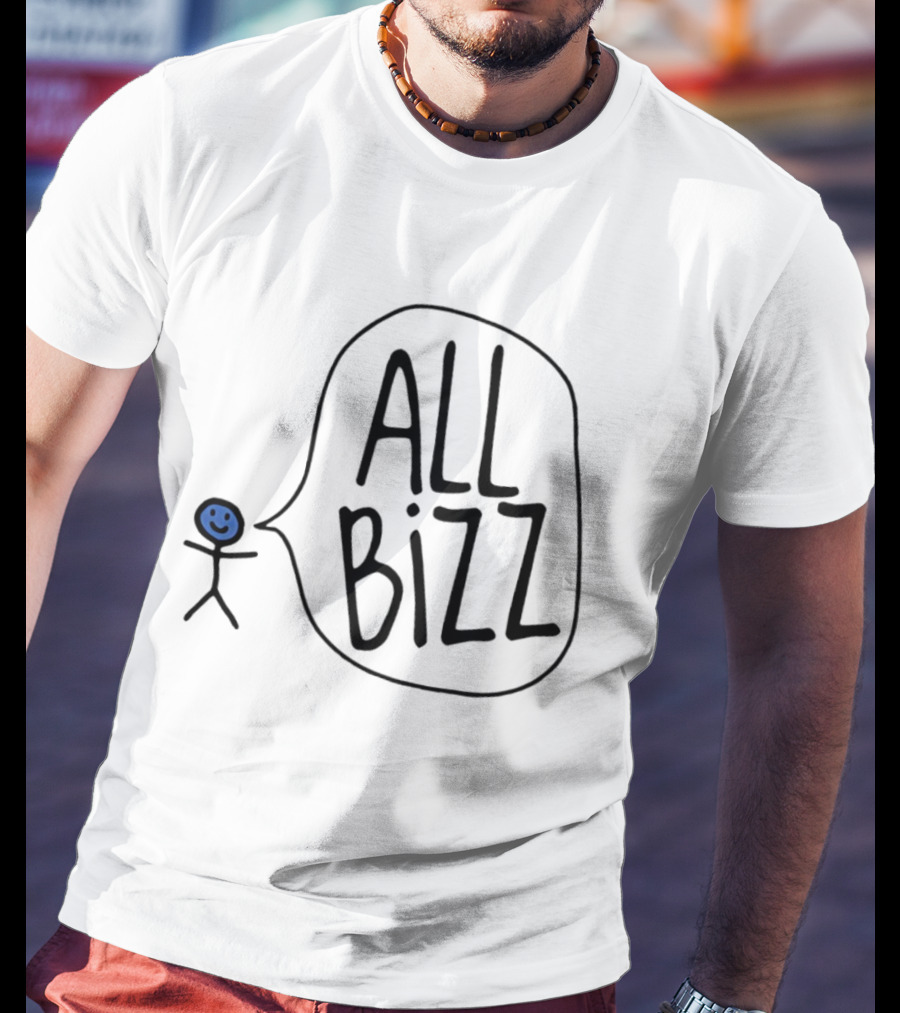 All Bizz Stick Figure Speech Bubble T-Shirt