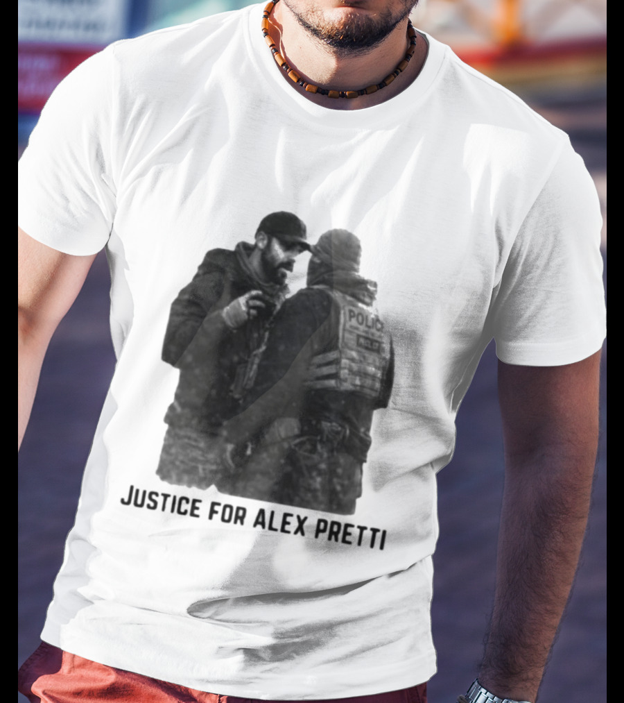 Justice For Alex Pretti Police Encounter T-Shirt