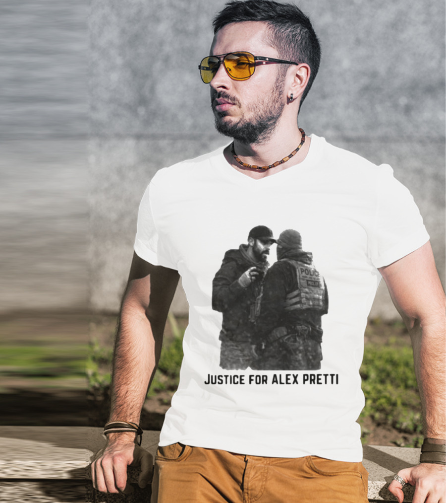 Justice For Alex Pretti Police Encounter T-Shirt