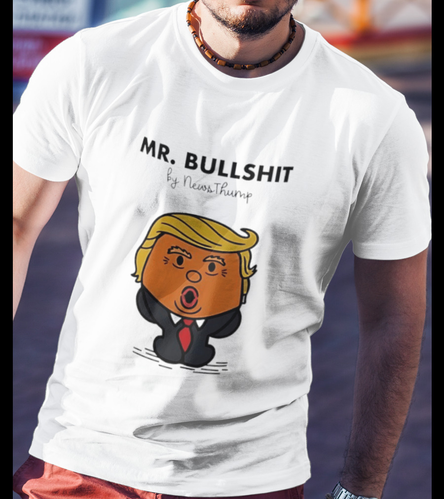 Mr Bullshit By NewsThump Cartoon T-Shirt