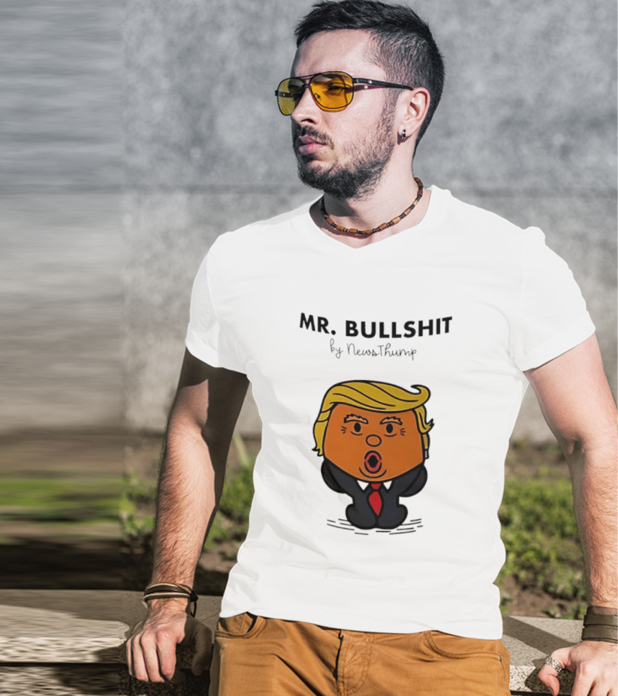 Mr Bullshit By NewsThump Cartoon T-Shirt