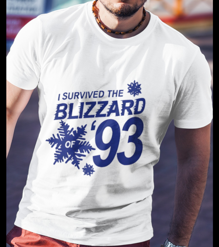 I Survived The Blizzard '93 Snowflake T-Shirt