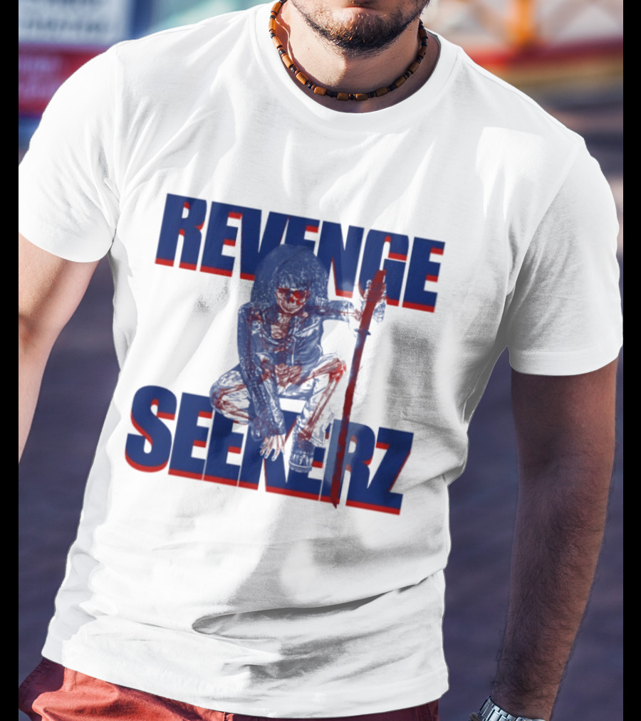 Revenge Seekerz Skeleton Horror Creepy Skeleton Warrior T-Shirt