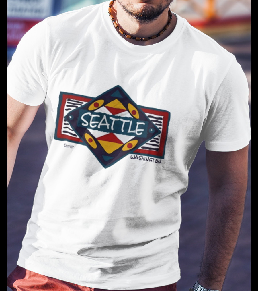 Seattle Washington Geometric Symbolic T-Shirt