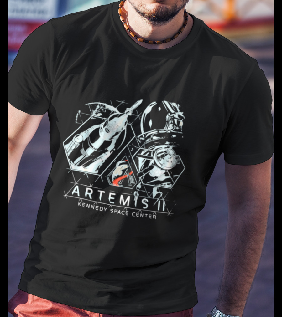 Artemis II Kennedy Space Center NASA Mission Rocket Launch T-Shirt