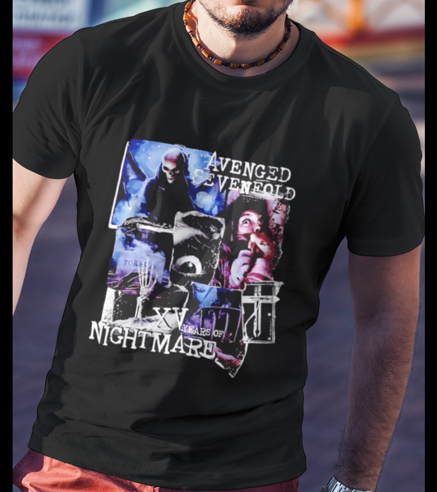 Avenged Sevenfold Nightmare XV Years Anniversary Collage T-Shirt
