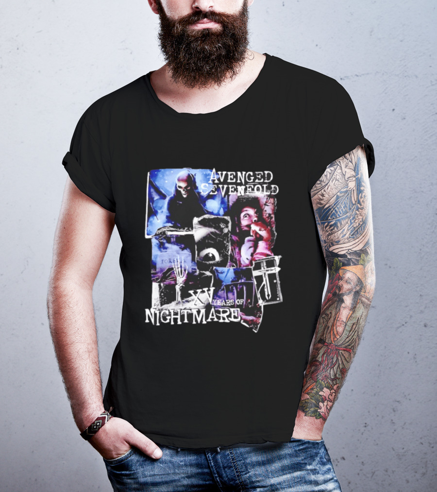 Avenged Sevenfold Nightmare XV Years Anniversary Collage T-Shirt