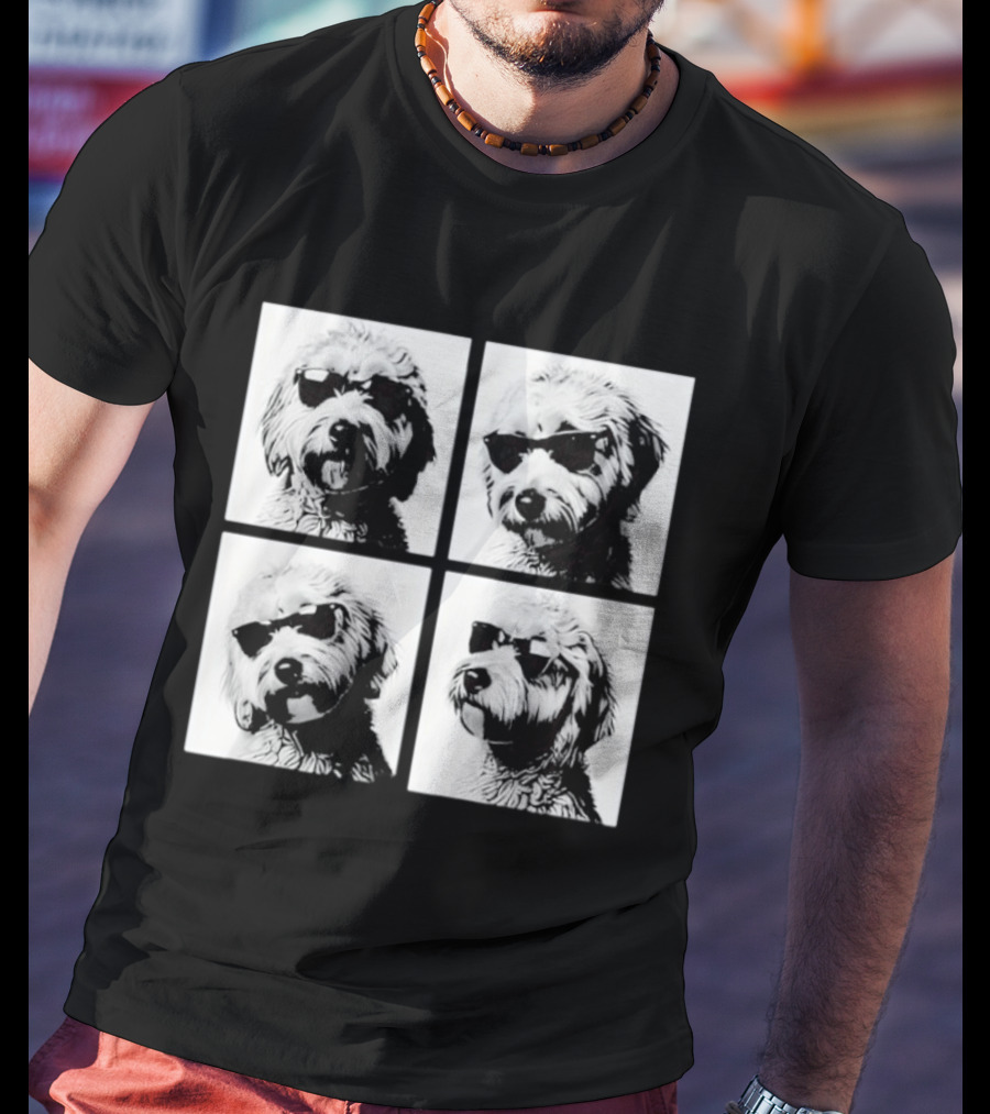 Goldendoodle Sunglasses Photo Booth Meme Doodle T-Shirt