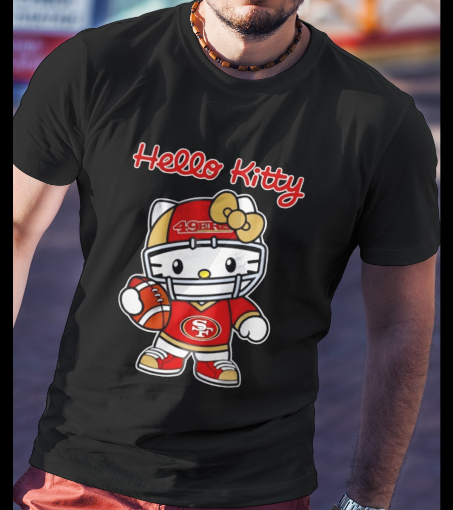 Hello Kitty San Francisco 49ers Football Fan Collaboration T-Shirt