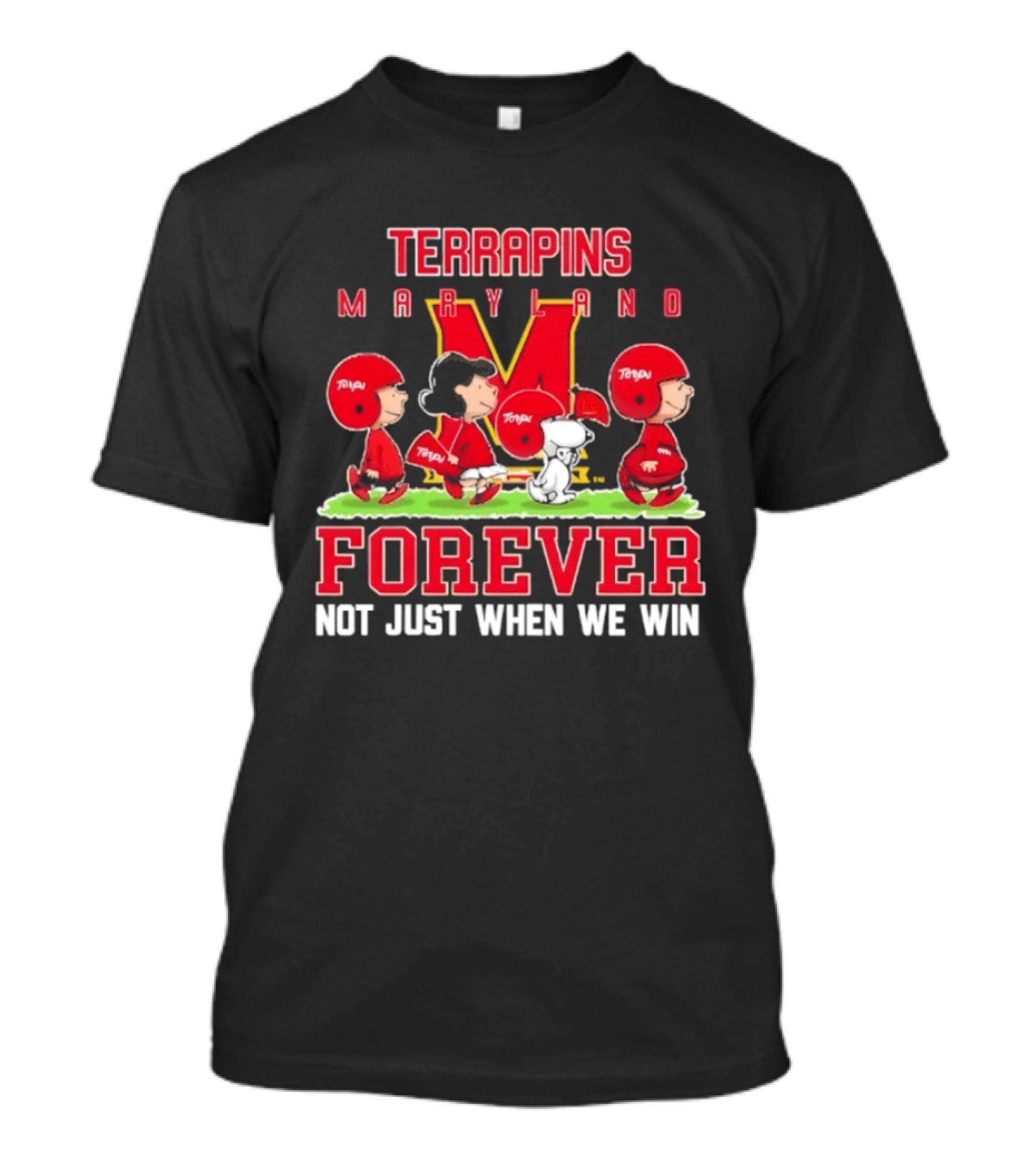Maryland Terrapins Peanuts Forever Not Just When We Win T-Shirt