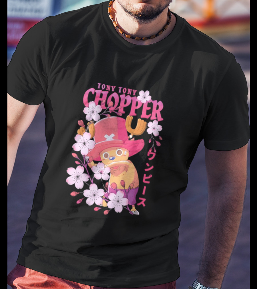 One Piece Tony Tony Chopper Sakura Blossom T-Shirt