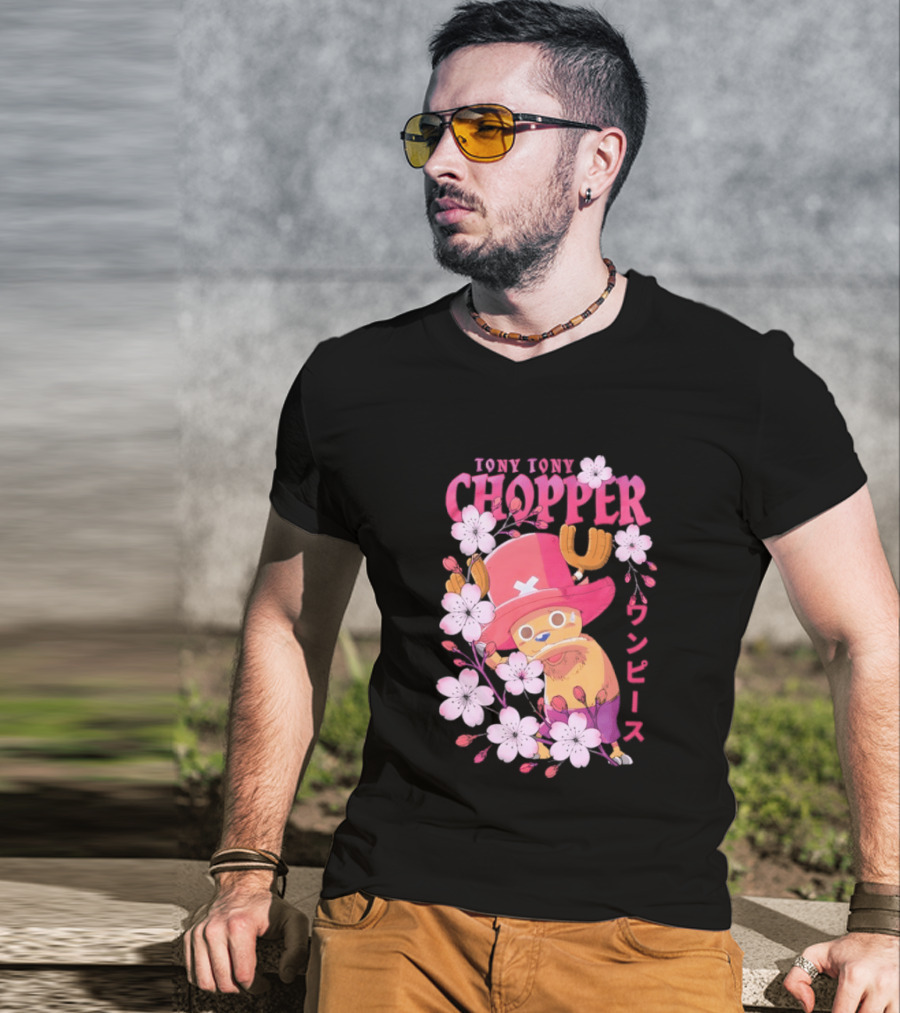 One Piece Tony Tony Chopper Sakura Blossom T-Shirt