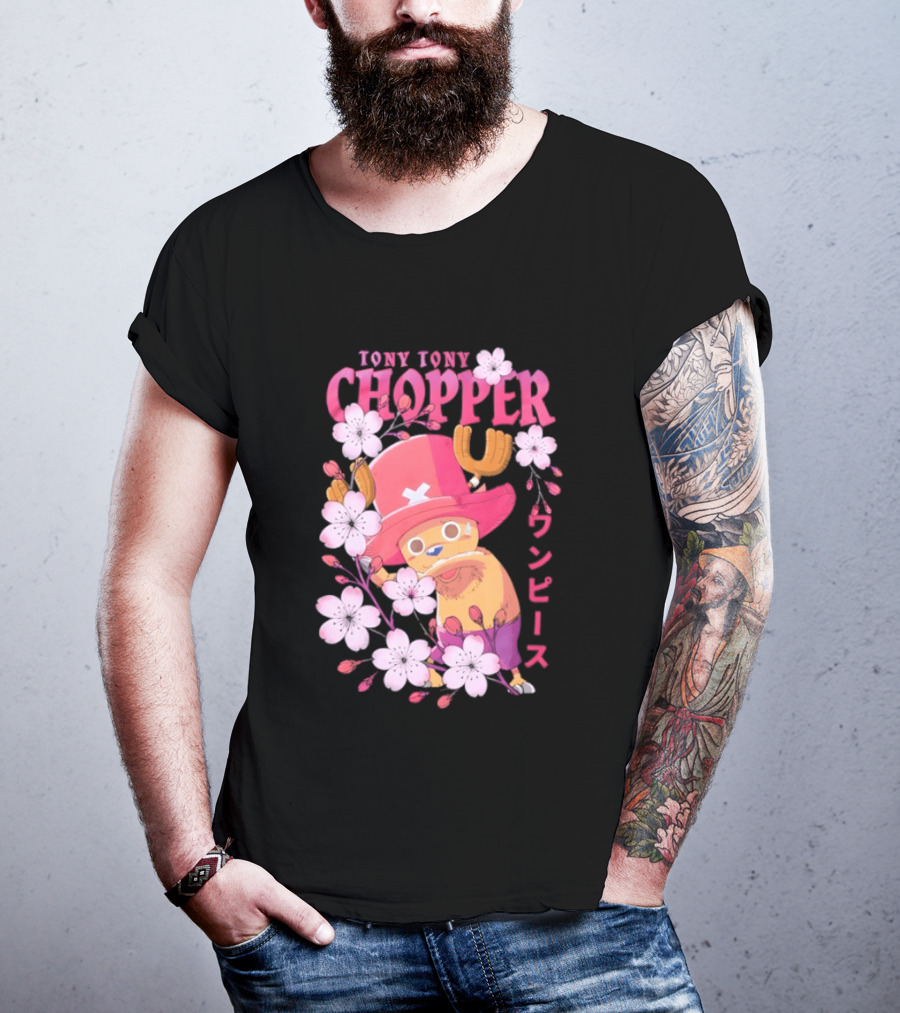 One Piece Tony Tony Chopper Sakura Blossom T-Shirt