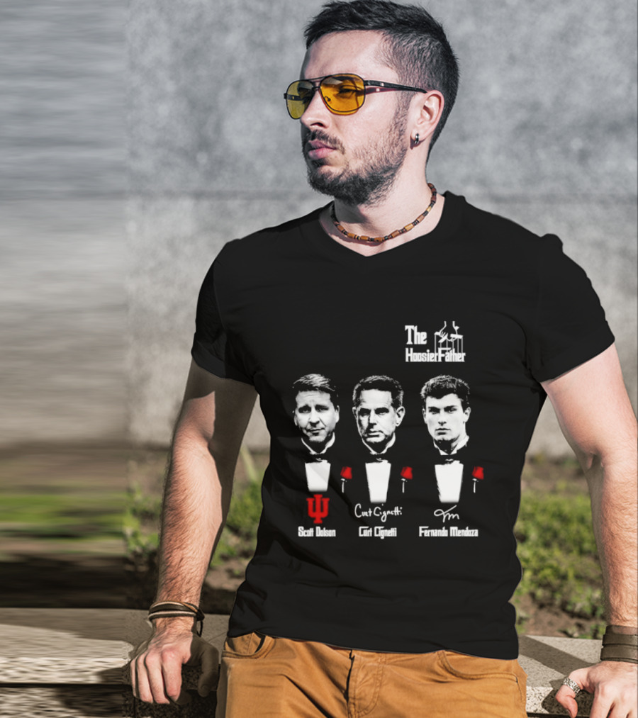 Scott Dolson Curt Cignetti Fernando Mendoza The Hoosierfather Football Fathers Day Roses T-Shirt