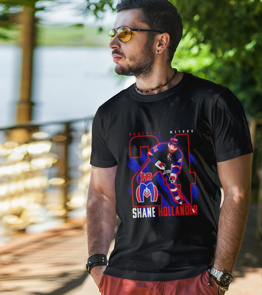 Shane Hollander Montreal Meteors HR Hockey Team 27 T-Shirt