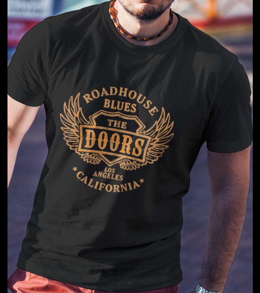 The Doors Roadhouse Blues Los Angeles California Wings T-Shirt