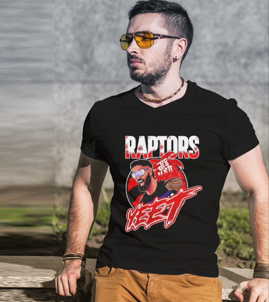 Toronto Raptors Jey Uso YEET 2026 Collaboration T-Shirt