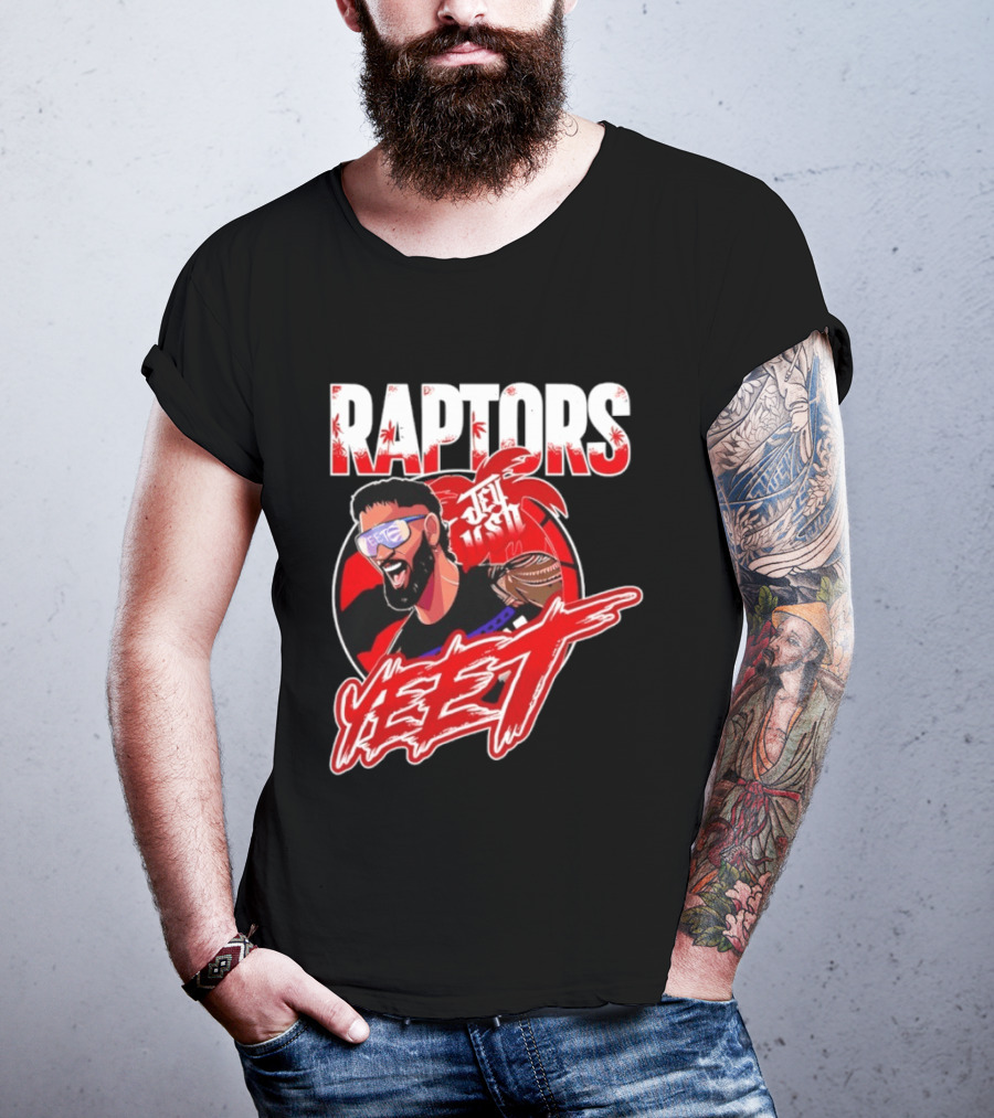 Toronto Raptors Jey Uso YEET 2026 Collaboration T-Shirt