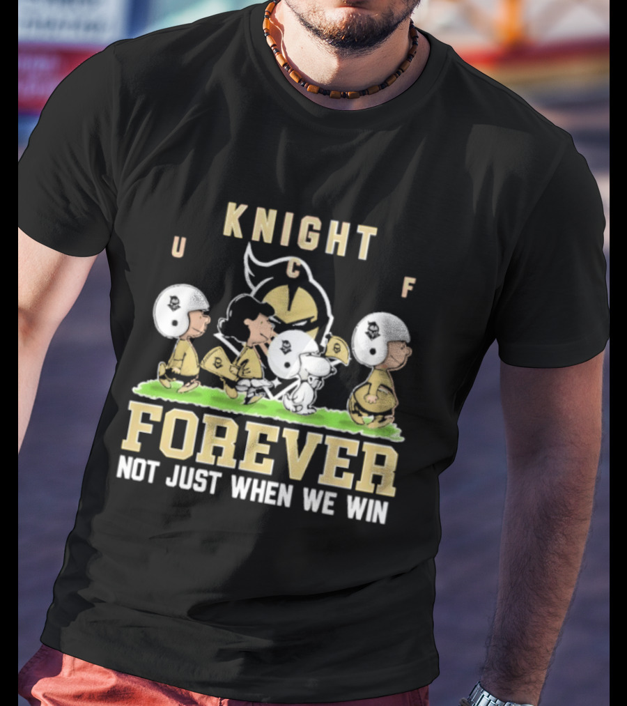 UCF Knight Peanuts Characters Forever Not Just When We Win T-Shirt