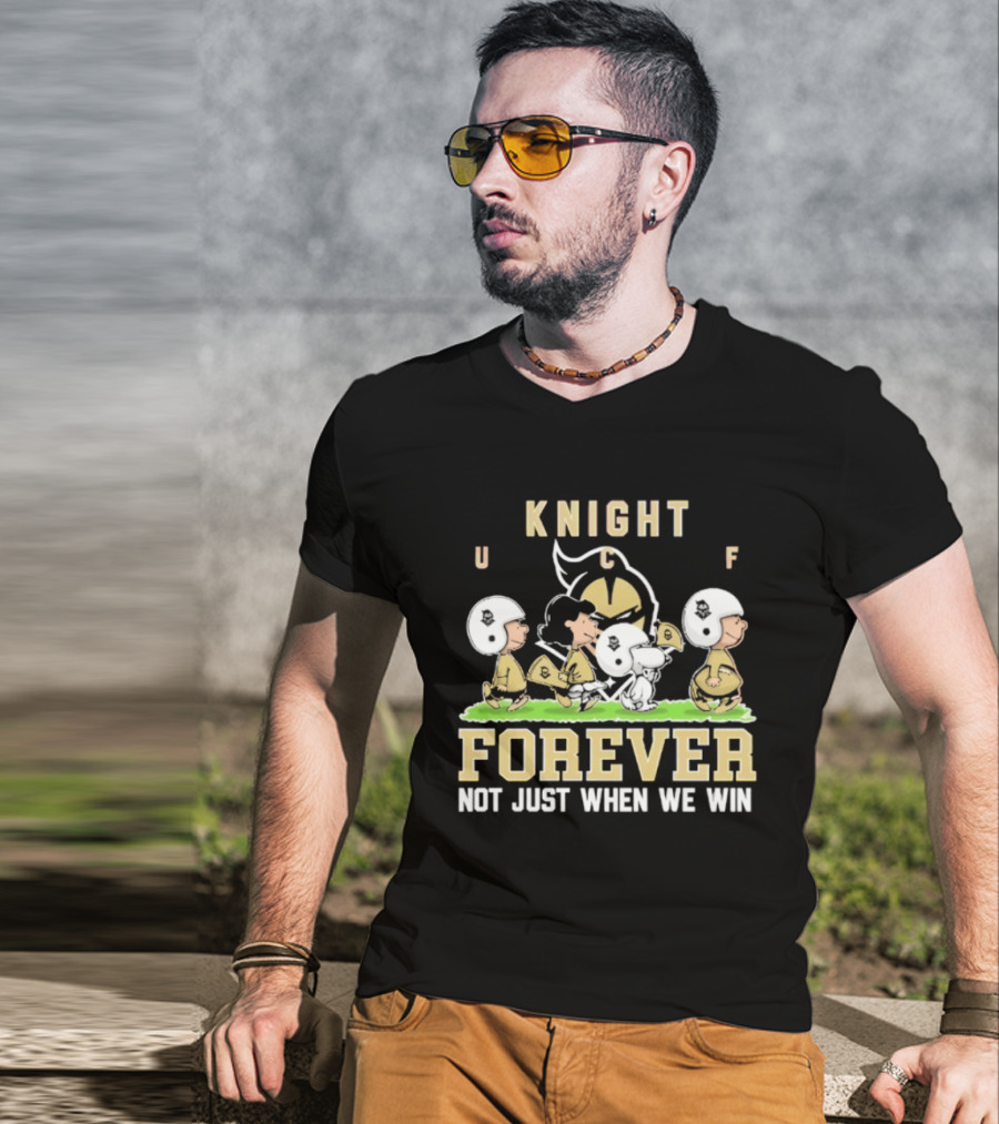 UCF Knight Peanuts Characters Forever Not Just When We Win T-Shirt