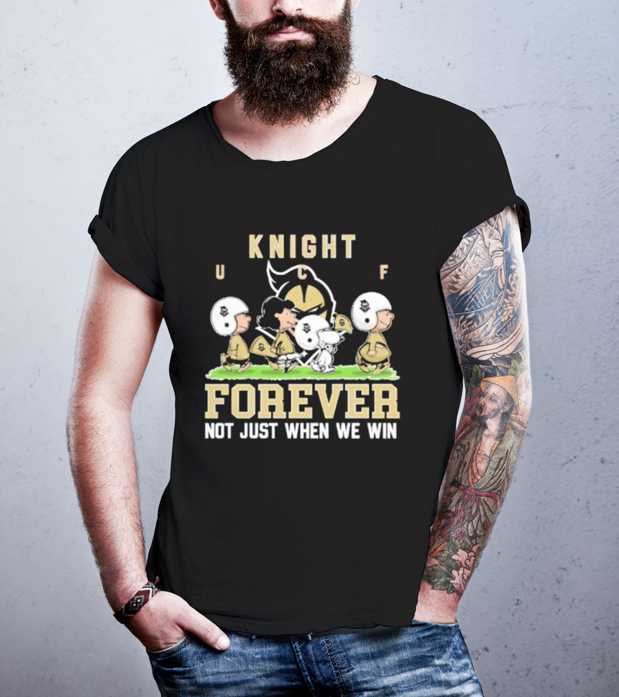 UCF Knight Peanuts Characters Forever Not Just When We Win T-Shirt