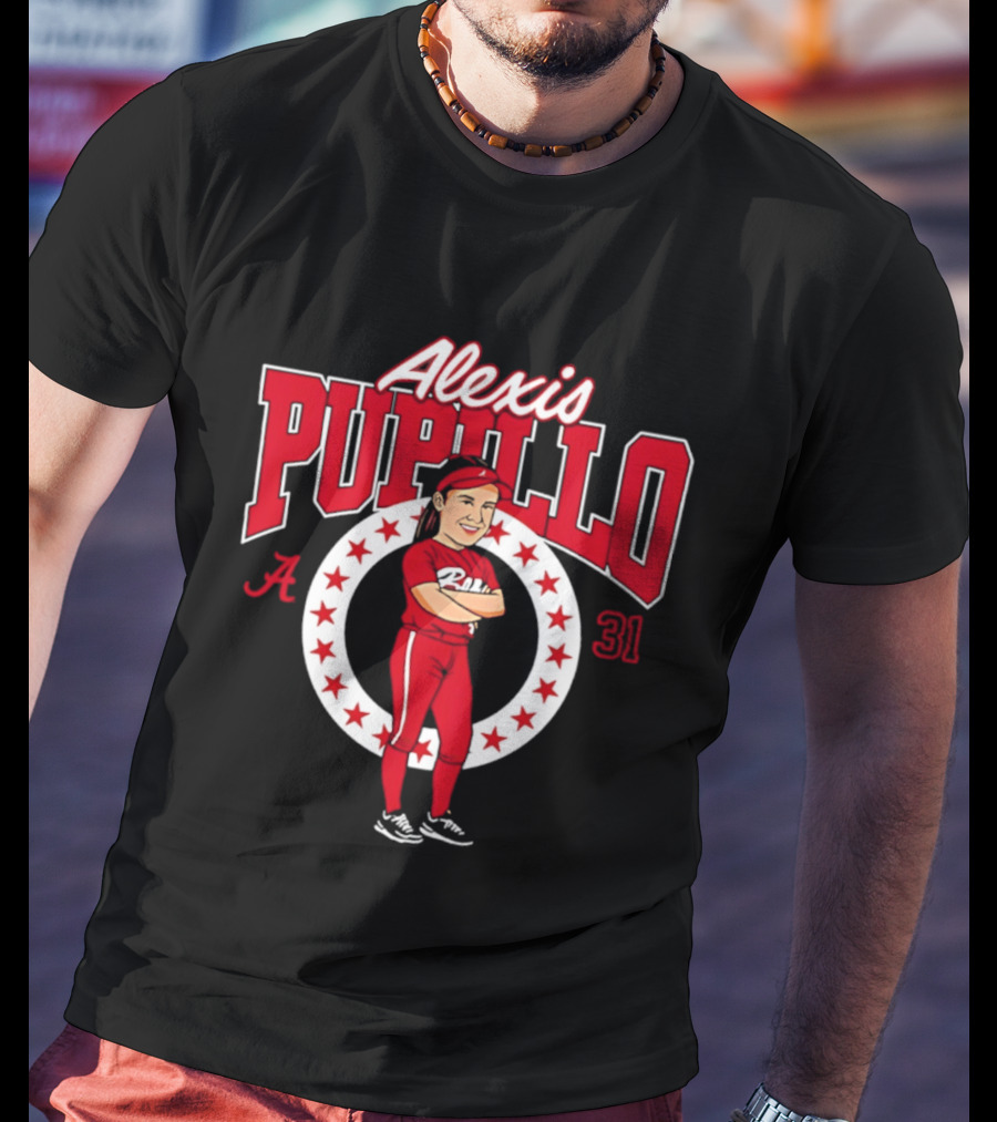 Alexis Pupillo Alabama Softball Number 31 NCAA Legends Player T-Shirt