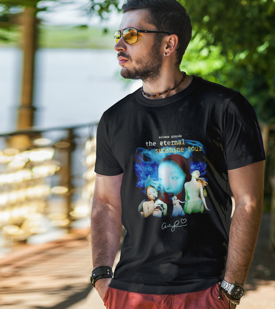 Ariana Grande The Eternal Sunshine Tour Collage With Signature T-Shirt