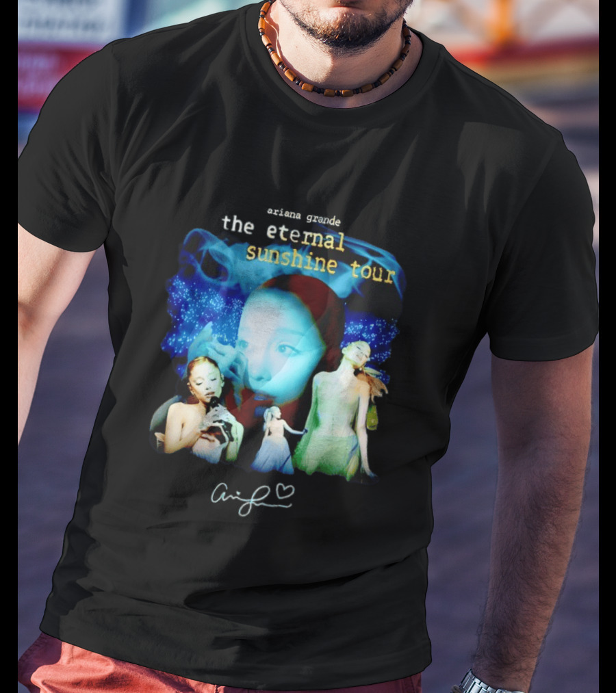 Ariana Grande The Eternal Sunshine Tour Collage With Signature T-Shirt