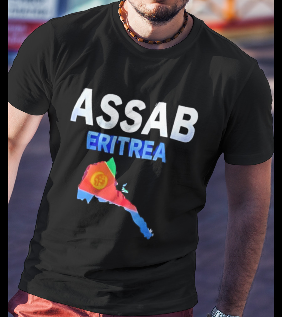 ASSAB Eritrea Map With Flag T-Shirt