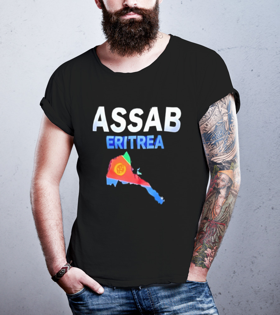 ASSAB Eritrea Map With Flag T-Shirt