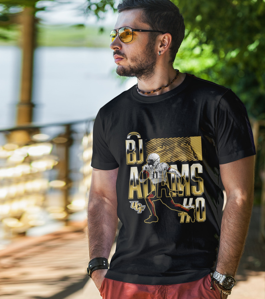 BJ Adams UCF Football NCAA Caricature Player 40 T-Shirt