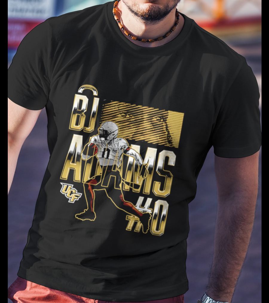 BJ Adams UCF Football NCAA Caricature Player 40 T-Shirt