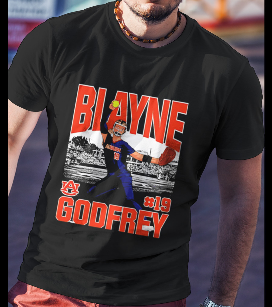 Auburn Softball Blayne Godfrey NCAA Legends Player #19 T-Shirt