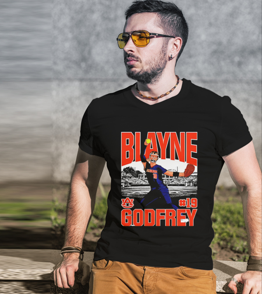 Auburn Softball Blayne Godfrey NCAA Legends Player #19 T-Shirt
