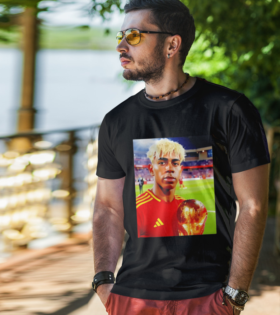 Lamine Yamal Barcelona Young Talent With Trophy T-Shirt