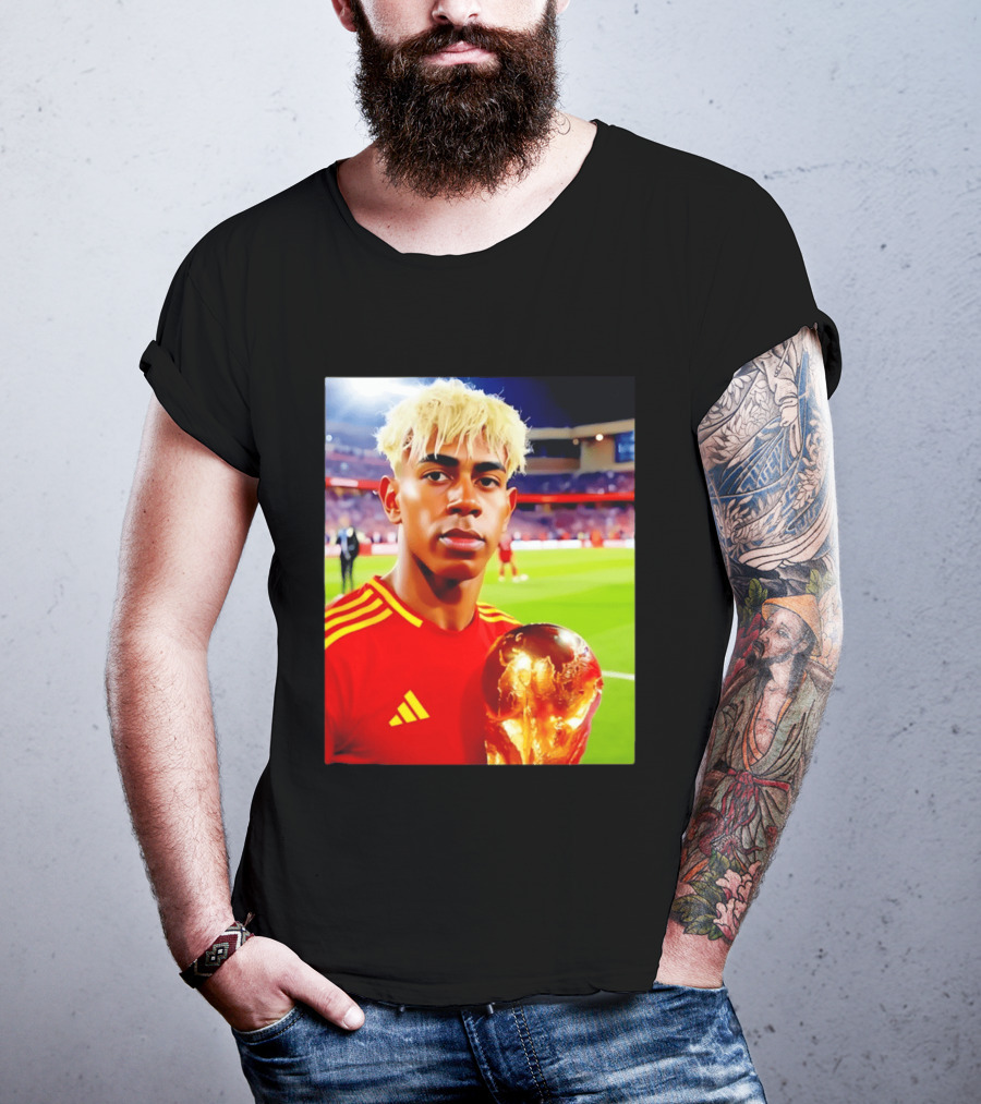 Lamine Yamal Barcelona Young Talent With Trophy T-Shirt