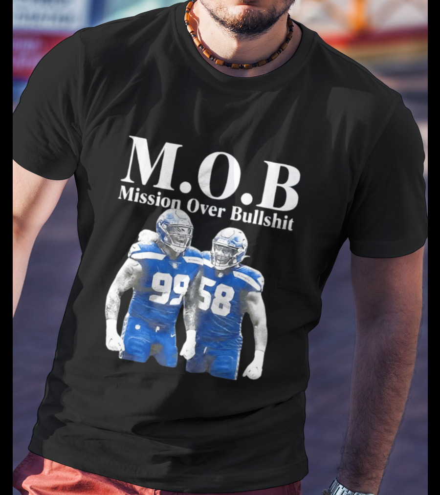 M.O.B Mission Over Bullshit Leonard Williams Derick Hall Seattle Seahawks Defense Football T-Shirt