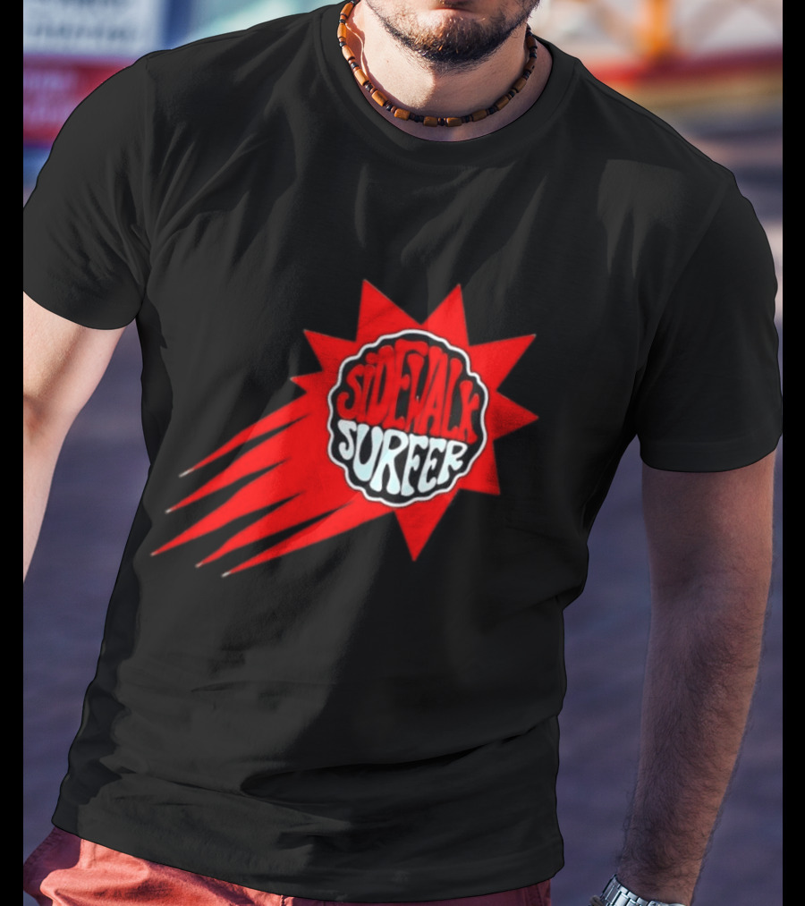 Sidewalk Surfer Retro Red Burst T-Shirt