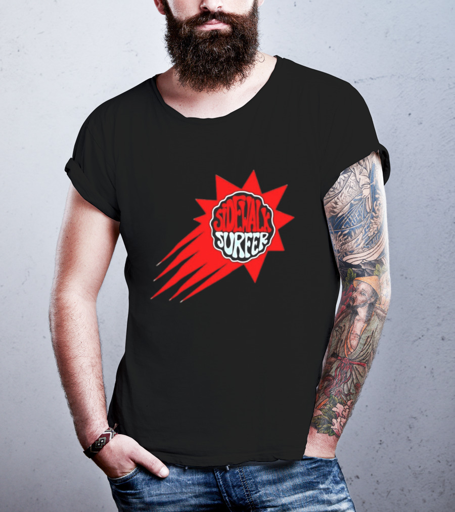 Sidewalk Surfer Retro Red Burst T-Shirt