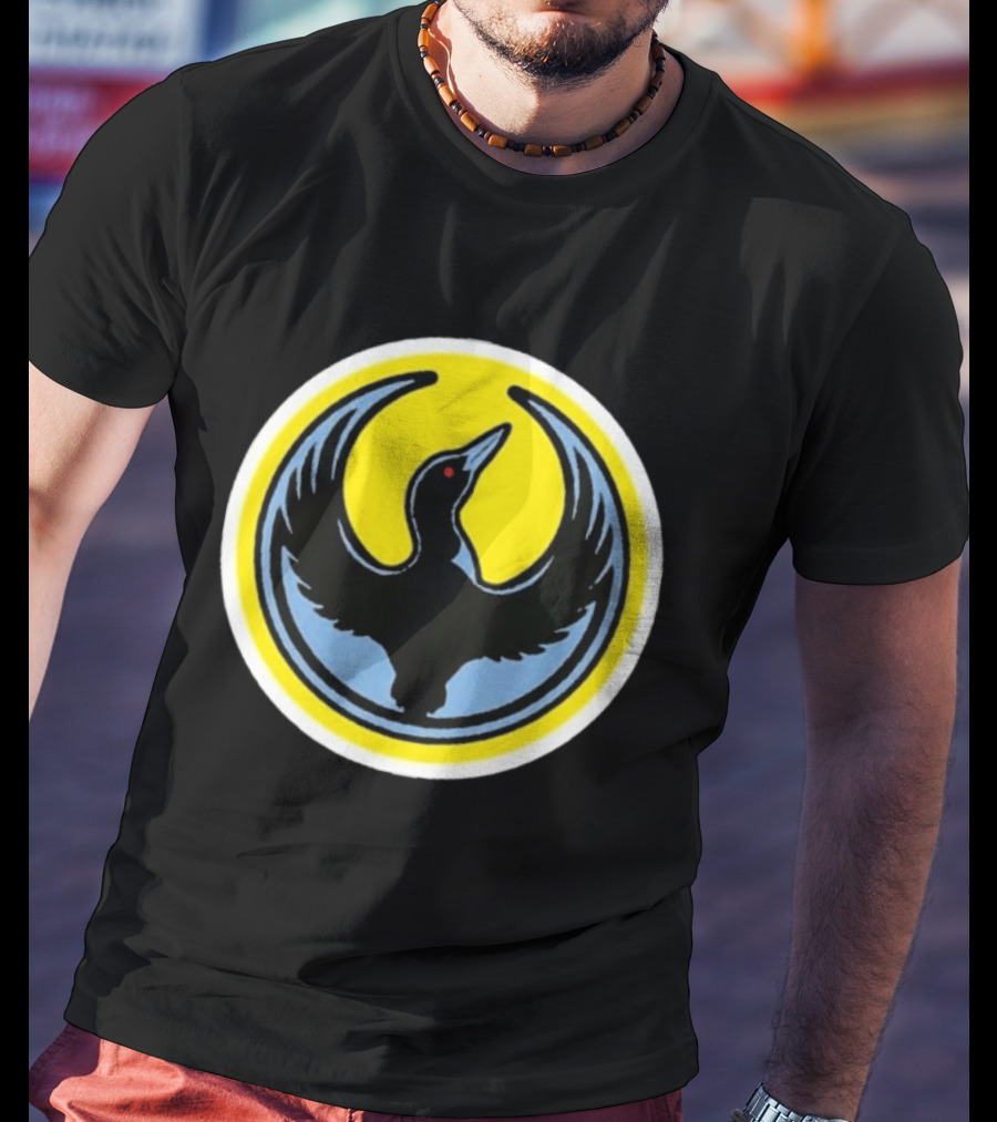 Minnesota Rebel Alliance Loon Symbol Yellow Circle T-Shirt