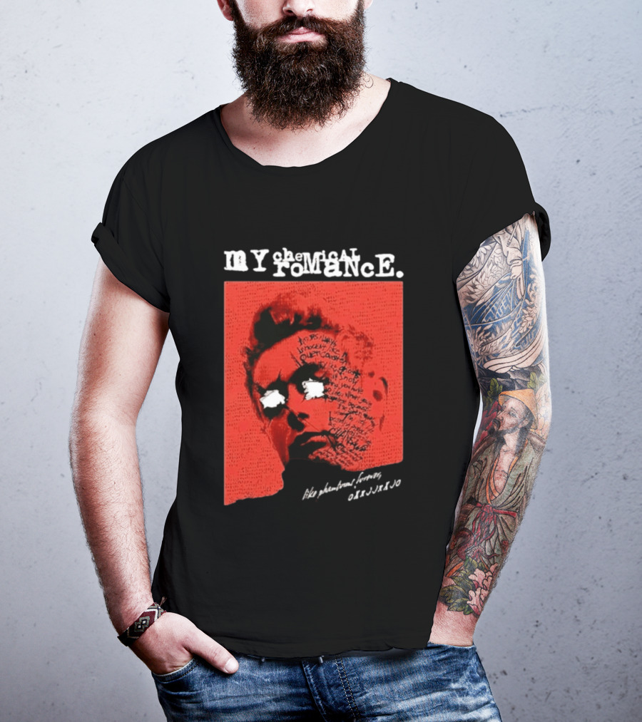 MY Chemical Romance The Black Parade 2026 Tour Peru Distressed Red Face T-Shirt