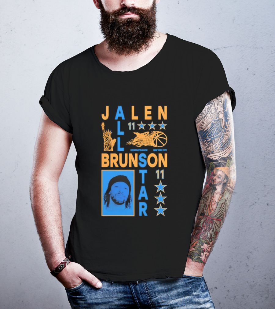Jalen Brunson 11 New York Basketball Star Player T-Shirt