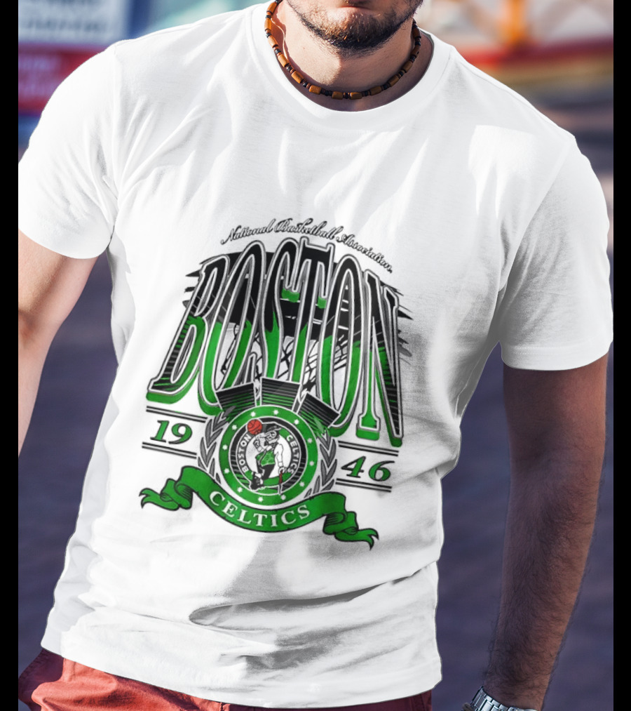 Boston Celtics National Basketball Association 1946 Team T-Shirt